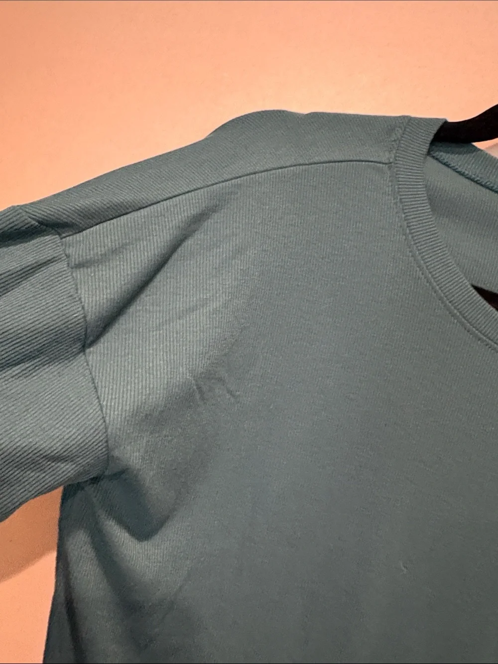 Old Navy - Girls ultralite. long sleeve ribbed t-shirt. Size XXL (18) Green teal